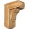 Ekena Millwork Olympic Craftsman Rough Sawn Bracket w/ Offset Brace, Western Red Cedar, 8"W x 18"D x 22"H BKT0806X18X22OLY04RWR - alternate 1
